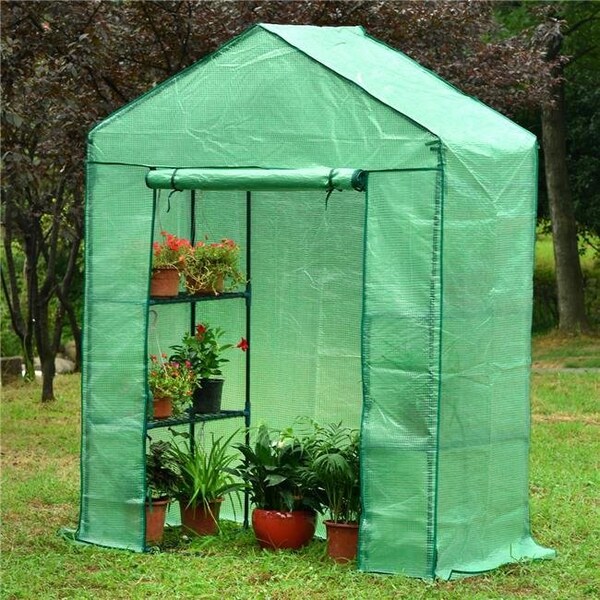 Genesis GEN-572-PE 61 x 28 x 79 in. Portable Walk In Greenhouse with Heavy Duty Opaqua Cover GEN-572-PE - main